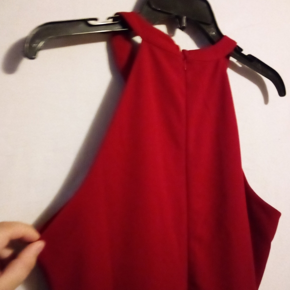 Lulu's Red Mini Mamacita Halter Dress - Picture 12 of 12